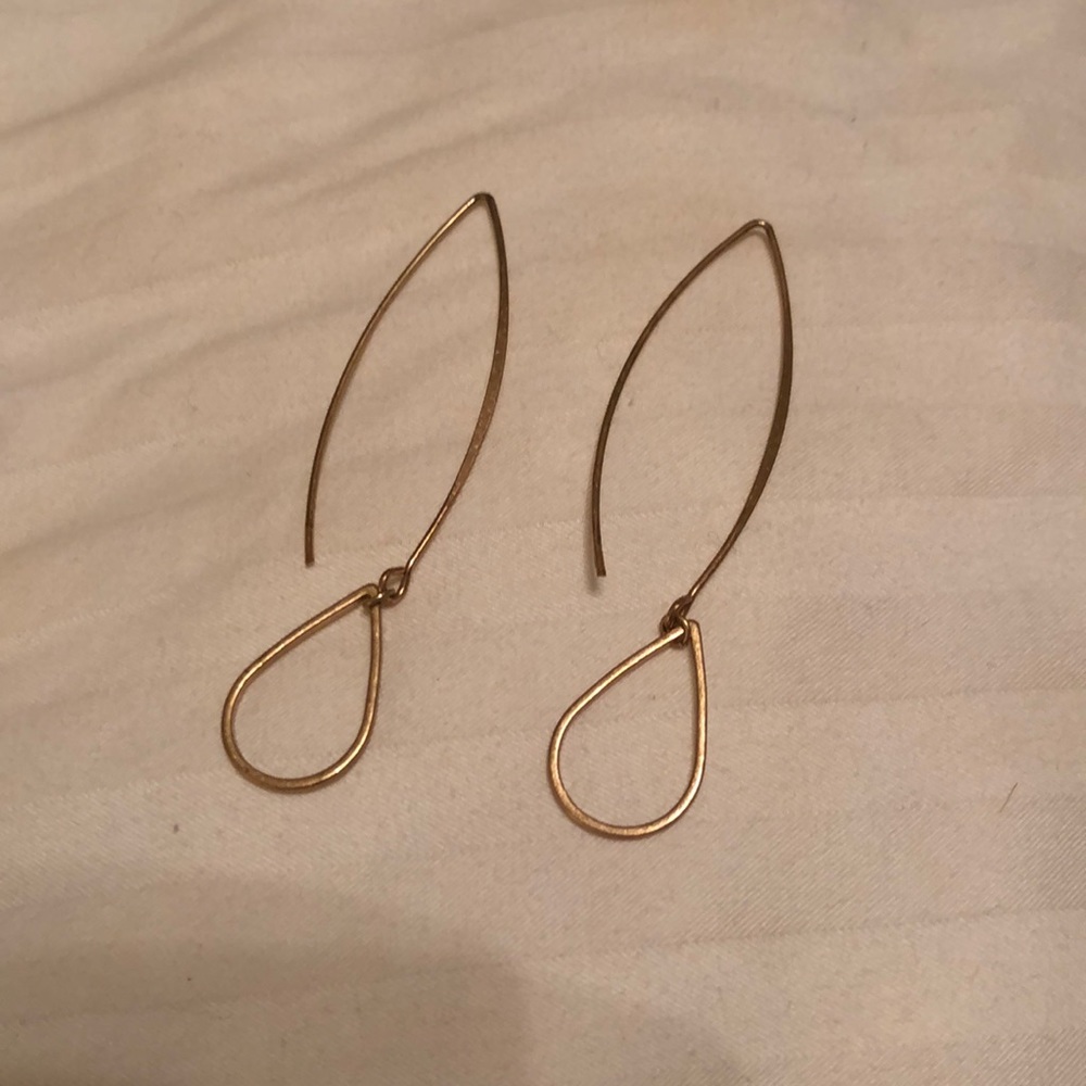 Gold whimsical earrings